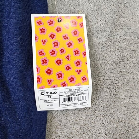 Unisex Kids Navy Shirt Short Sleeve Crew Neck Dream Big Latino Heritage Size 4T - Picture 4 of 9